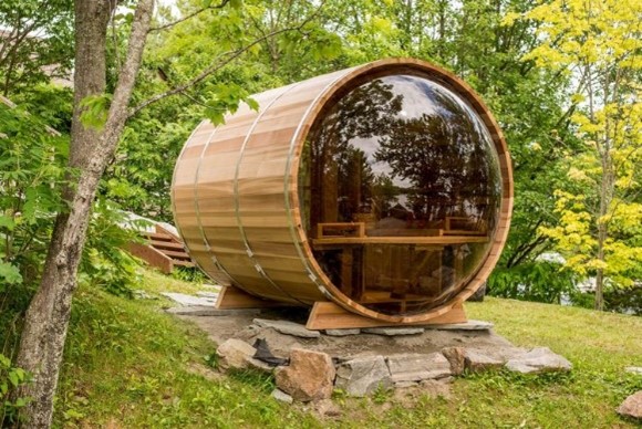 Sauna Tonneau panoramique