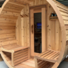 Sauna Tonneau en cèdre rouge noueux XXL