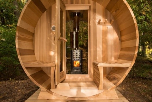 Sauna Tonneau panoramique