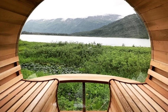 Sauna Tonneau panoramique